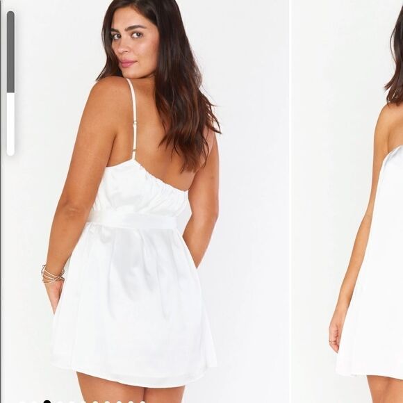 Show me your mumu Tasha Mini Dress NWOT size Small in white - Picture 2 of 10